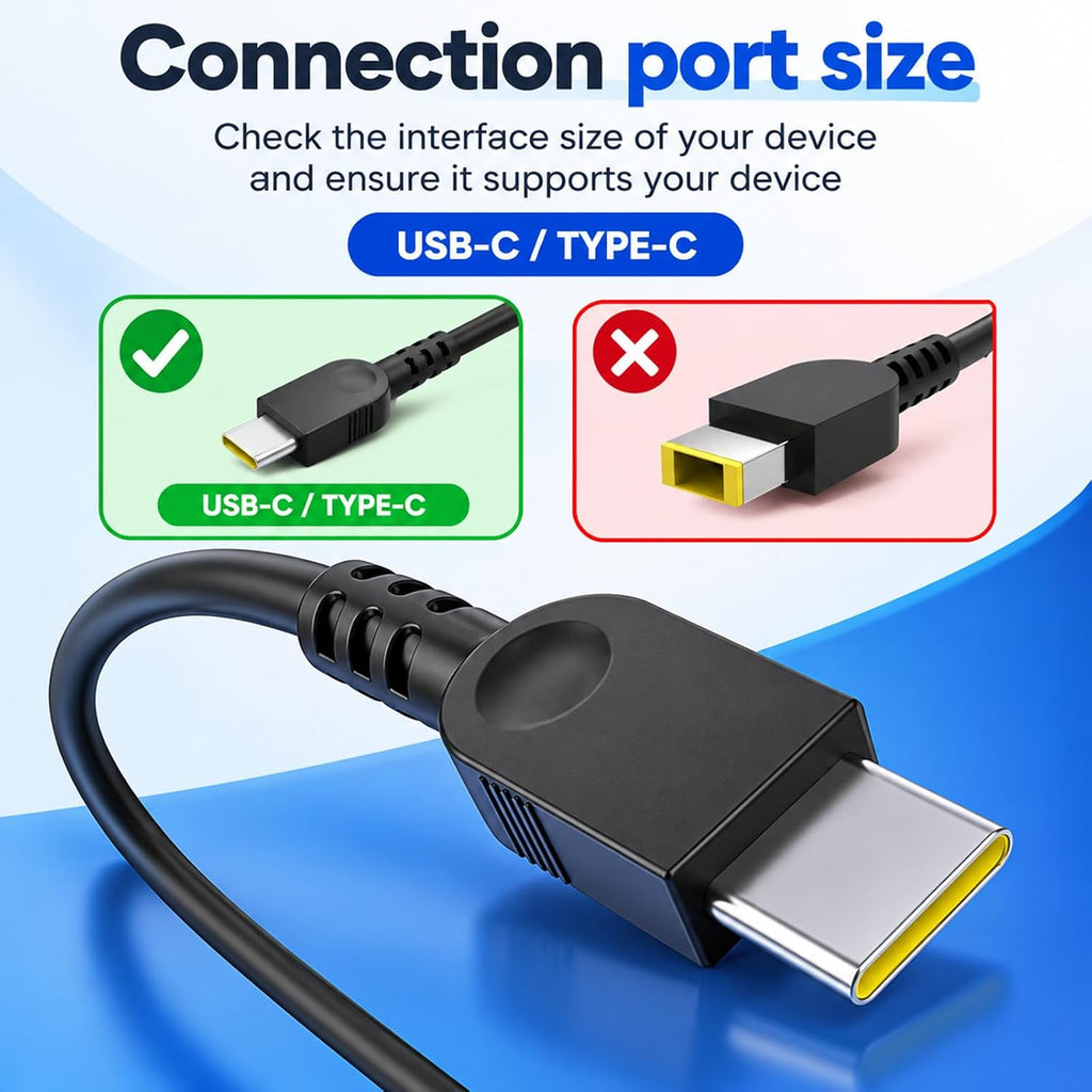 Cargador USB-C de 100 W para Lenovo IdeaPad 5 Pro 16 Yoga Slim 7 Pro 14IAP7