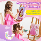 Ctosree - 12 lienzos predibujados para pintura de niños, estirados de 8 x