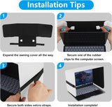 HoYiXi Parasol plegable para laptop y escudo de privacidad, se adap...