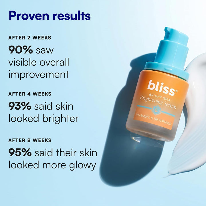 Bliss Bright Idea - Suero facial de Vitamina C &amp; Tri-péptido, p...