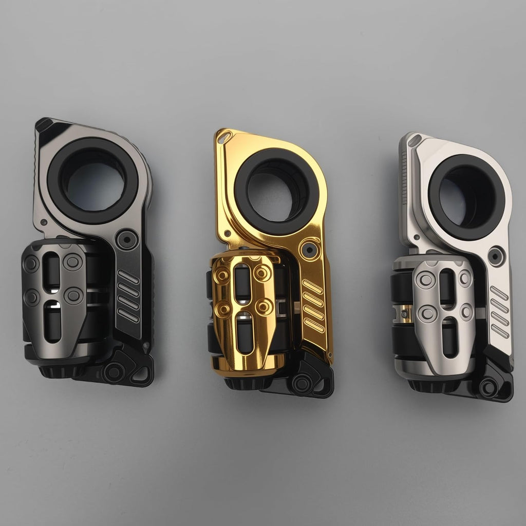 EDC - Juguete giratorio de metal, diseño magnético para aliviar el estrés, múltiples modos de juego, juguete novedoso para adultos, sonido nítido, (gris)