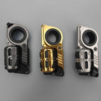 EDC - Juguete giratorio de metal, diseño magnético para aliviar el estrés, múltiples modos de juego, juguete novedoso para adultos, sonido nítido, (gris)
