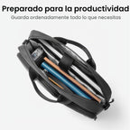 tomtoc A33 - Bolsa de hombro delgada para laptop de 13-14 pulgadas, Negro, 13-14 Inch Laptop