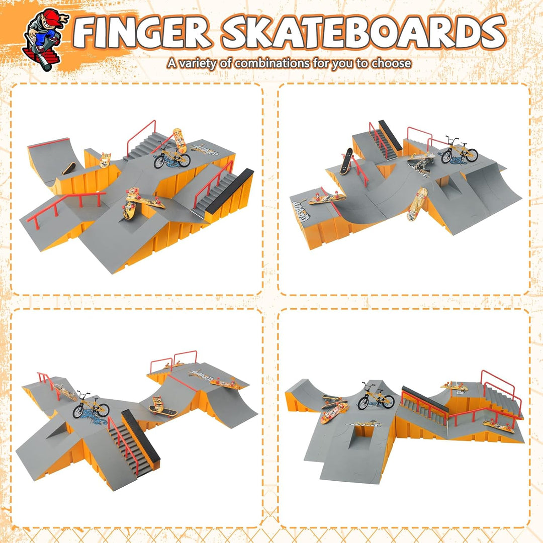 Juegos de parque de patineta de dedo CS COSDDI, juguetes de patinet...