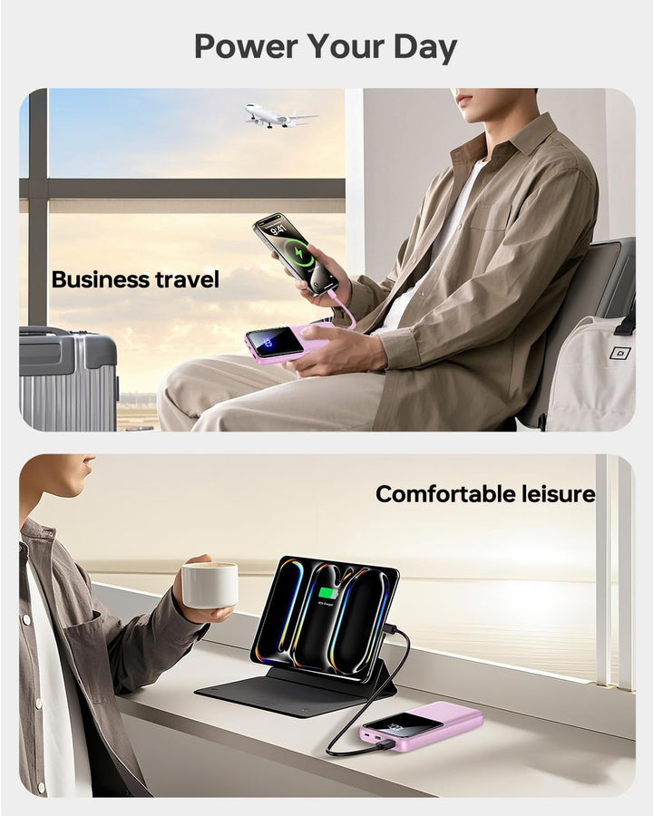 CFIAI Cargador portátil con batería de 15000 mAh, cargador de teléf...