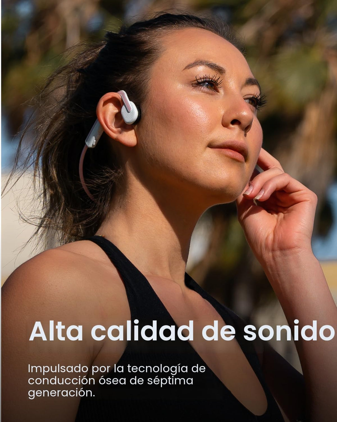 SHOKZ OpenMove - Auriculares deportivos Bluetooth de oreja abierta,...