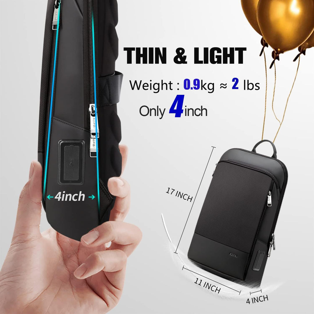 BOPAI Mochila para laptop súper delgada de 15 pulgadas para hombre...