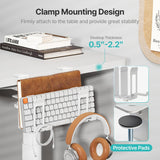 PEGZONE Soporte vertical para laptop con 2 ranuras para debajo del...