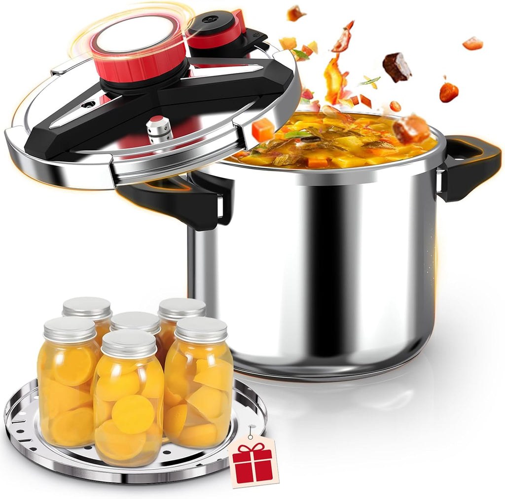Recipiente de presión de acero inoxidable 18/8 de 32 cuartos de galón, olla