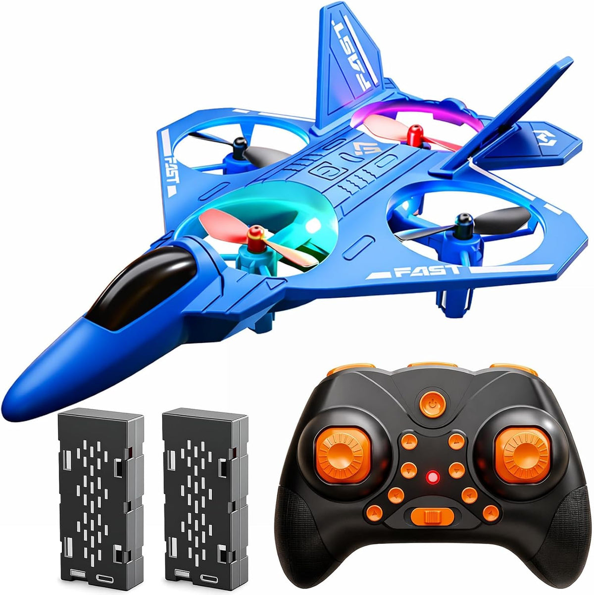 ANTSIR Avión RC ABS Fighter Jet Drone Juguete Volador para regalo de cumpleaños