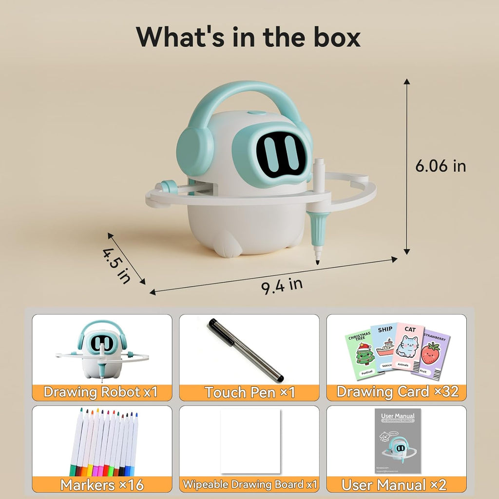 Robot de dibujo AI para niños, más de 10000 imágenes generadas por IA gratis, biblioteca de imágenes actualizada regularmente, juguetes educativos de aprendizaje para niños y niñas de 3 a 8 años