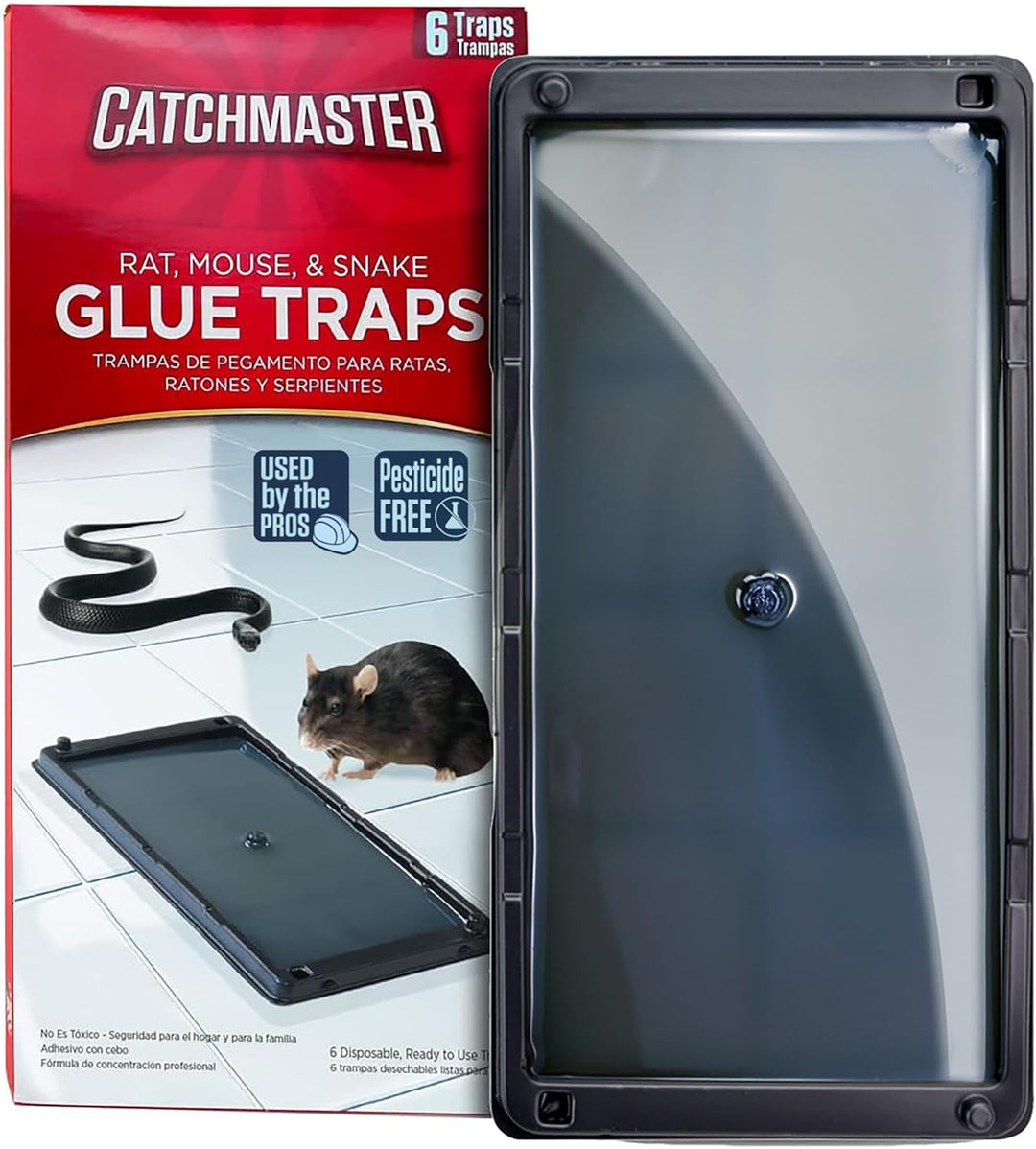 Catchmaster Trampas para ratas, serpientes y ratones 6Pk, trampas g...
