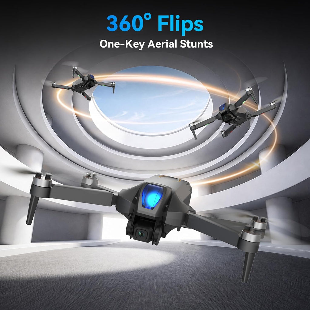 Drones con cámara 1080P para adultos, Drone RC con control remoto de