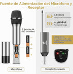 Micrófonos inalámbricos TONOR, micrófono de karaoke UHF