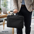 Targus Maletín técnico 3 en 1 Work+ de 13 a 14 pulgadas, maletín modular para laptop con correa de bolsa de tecnología desmontable, protección de 360 para laptop, cremalleras antirrobo, correa para