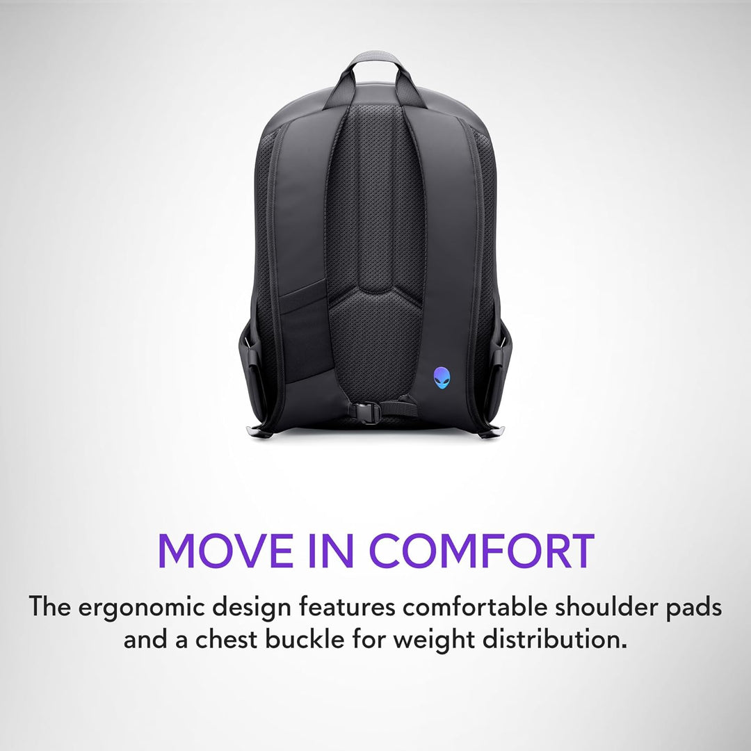 Mochila Alienware 16 - AW5625P - Capacidad de 21L, malla transpirab...