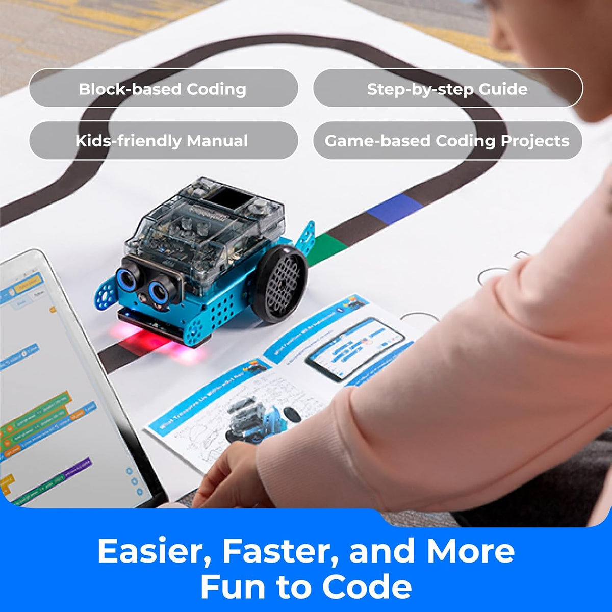 Makeblock mBot2 Robot de codificación para niños, soporte de aprendizaje de