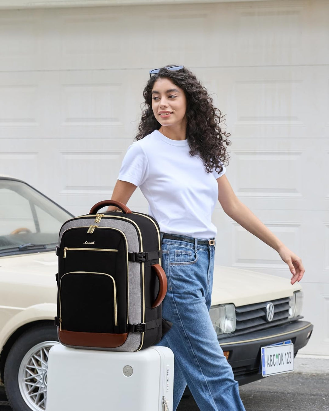 LOVEVOOK Mochila de viaje para mujer y hombre