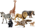 Schleich Wild Life - Paquete de 7 juguetes de animales de sabana | 77763