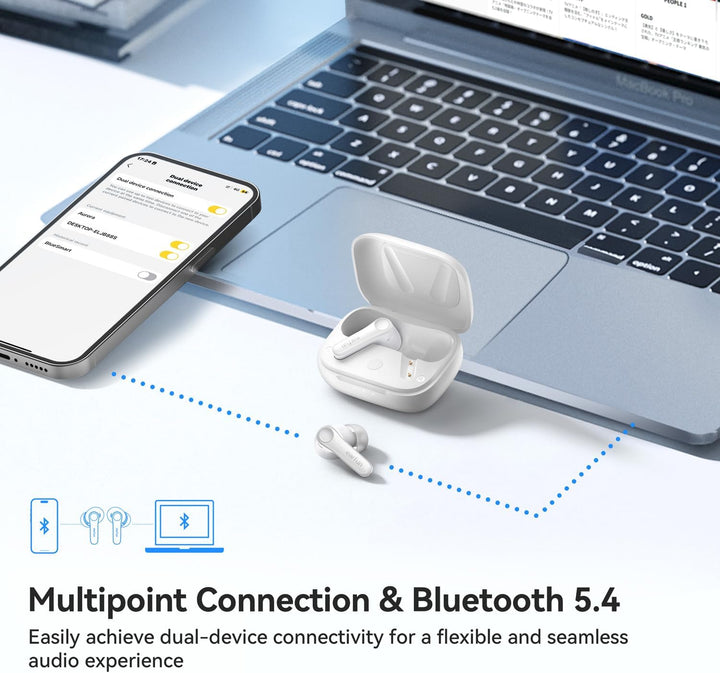 EarFun Air Pro 4 Auriculares inalámbricos híbridos adaptativos con...