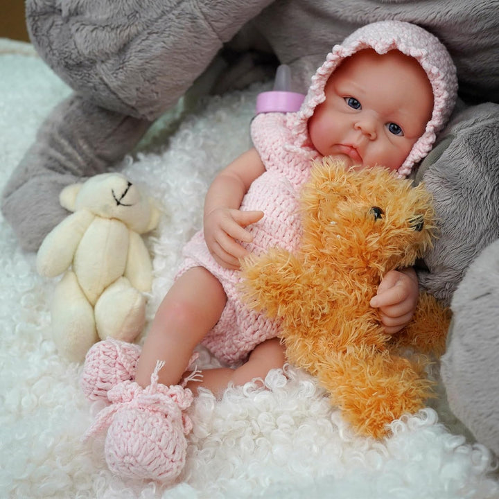 MYREBABY Muñeca bebé de silicona de cuerpo completo de 30 cm \/ 12...