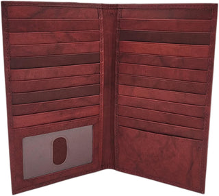 ag wallets Cartera Larga de Cuero Genuino para Hombre con ID para 1...