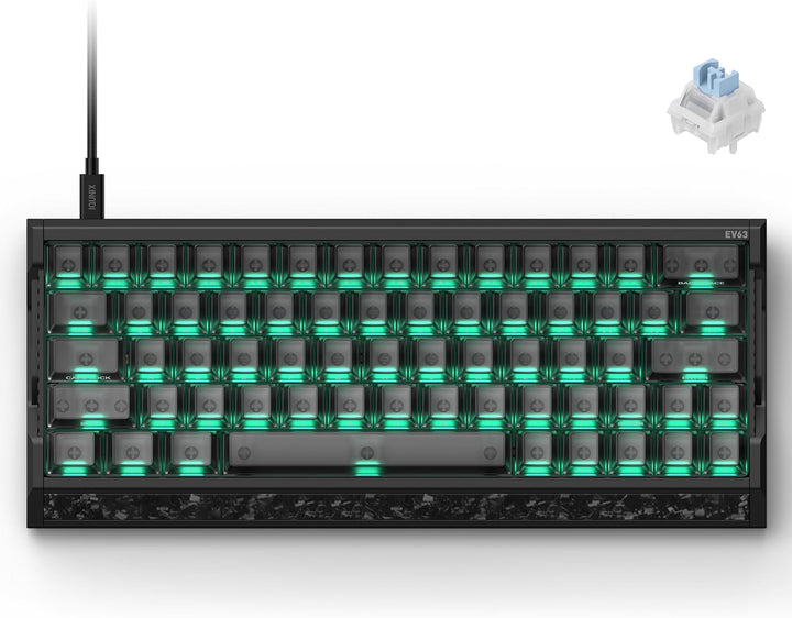 IQUNIX Teclado EV63 Hall Effect Gaming 60% | Interruptor magnético...