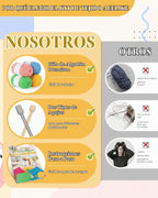 Aeelike Kit de tejido para adultos principiantes, juego de punto de paño de