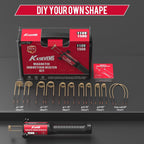 Calentador de inducción 1500W 110V Eliminación de pernos Herramienta de calentamiento por inducción magnética manual con 12 bobinas para quitar tornillos oxidados, Rojo