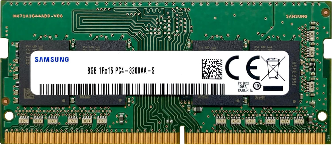 Samsung 8 GB DDR4 3200 MHz PC4-25600 (PC4-3200AA) CL22 SODIMM 1Rx16...