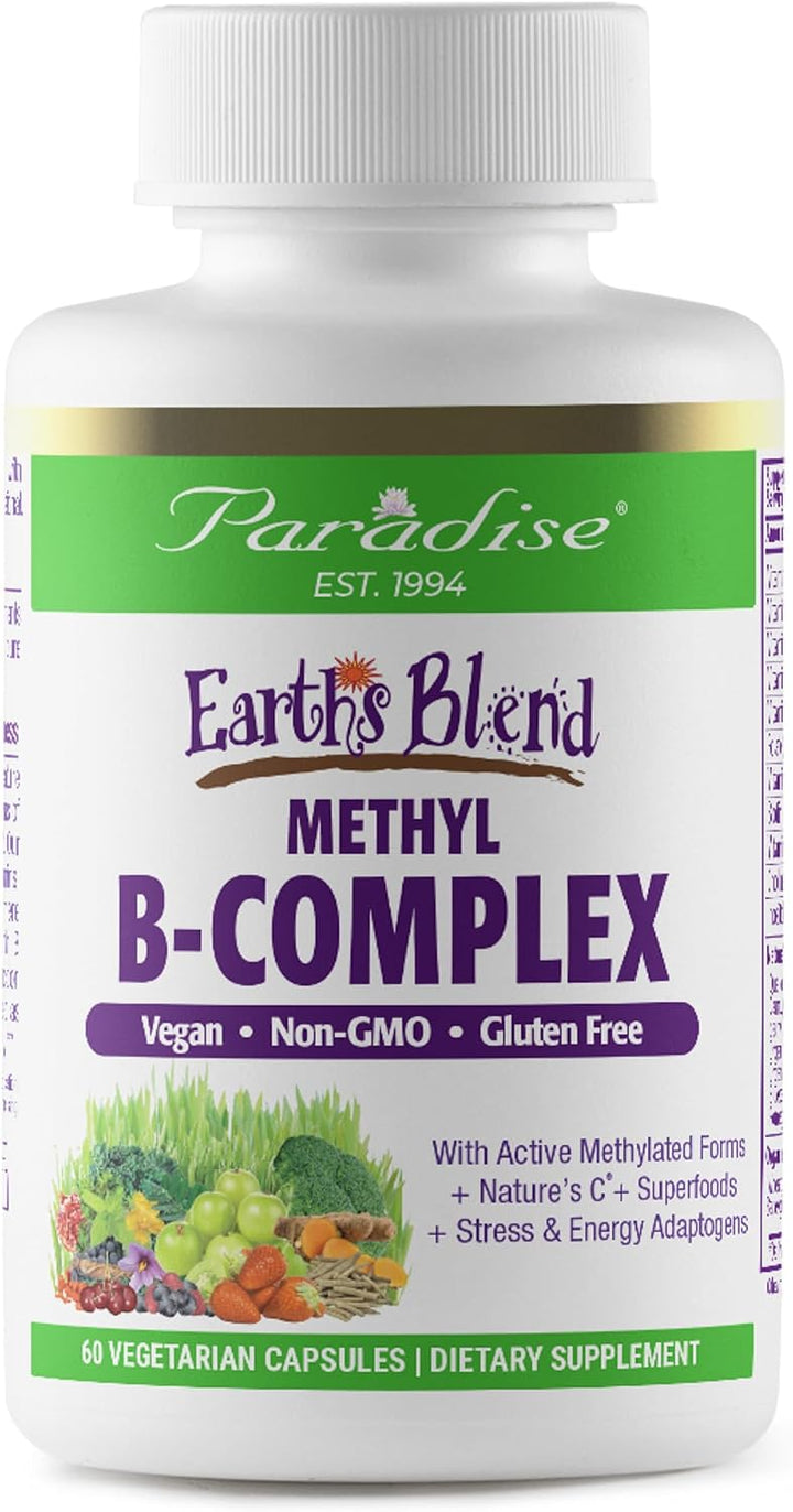 Paradise Herbs Earth's Blend - Paquete multivitamínico y complejo B...