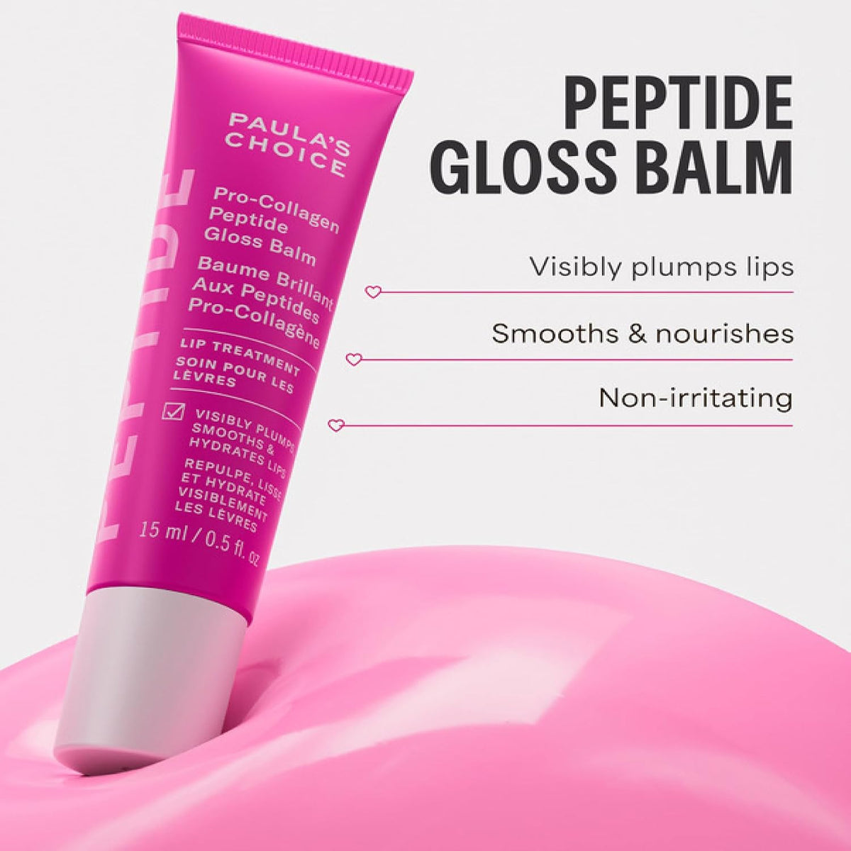 Paula's Choice Pro-Collagen Peptide Gloss Lip Balm, hidrata y s...