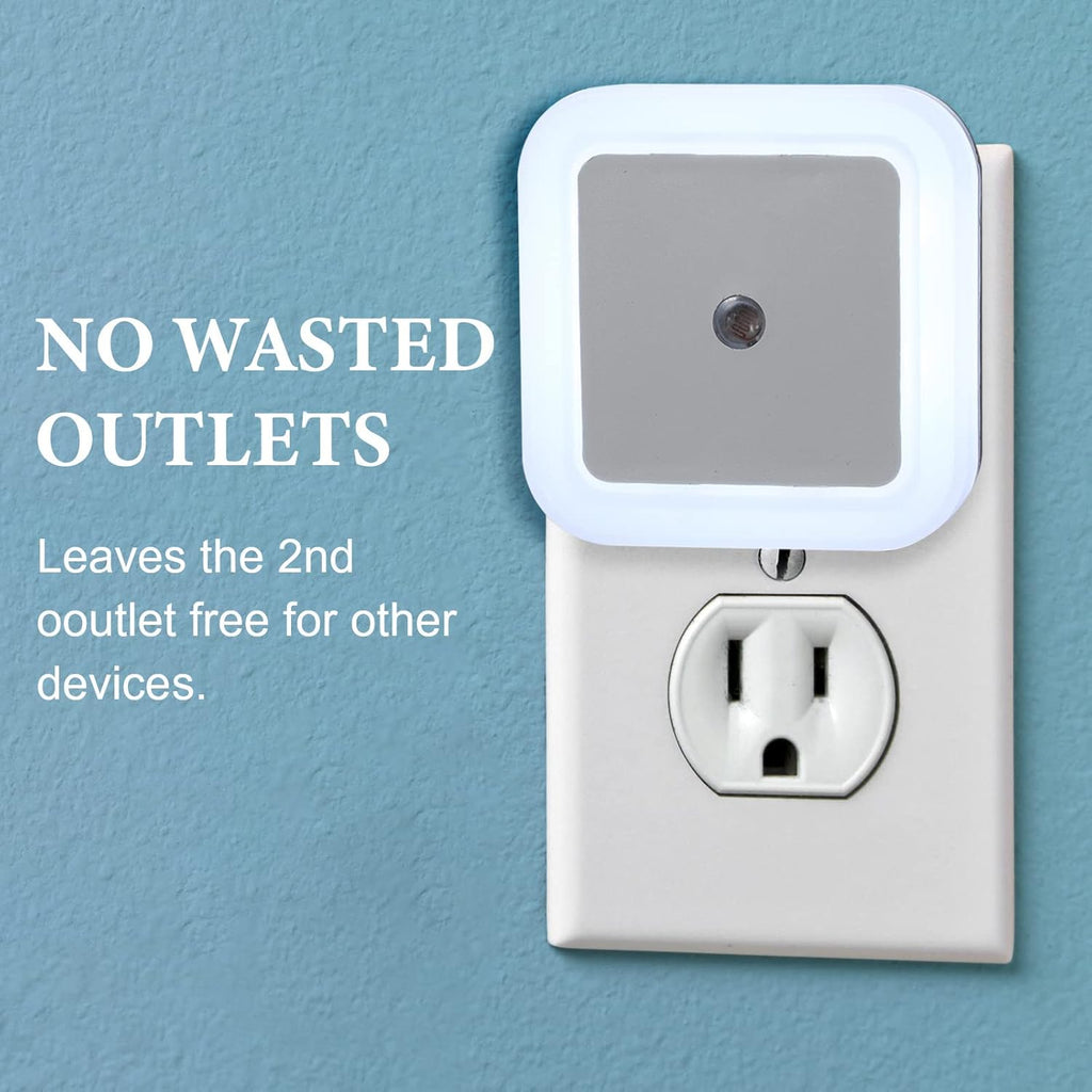 Paquete de 48 luces LED nocturnas enchufables a la pared, sensor