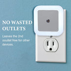 Paquete de 48 luces LED nocturnas enchufables a la pared, sensor
