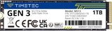 Timetec 1TB SSD NVMe PCIe Gen3x4 8Gb\/s M.2 2280 3D NAND de alto re...