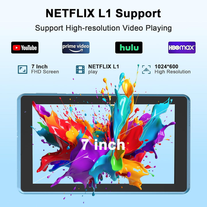 Tableta COOPERS Android 15 Tablets de 7 pulgadas, 8GB RAM, 32GB ROM...