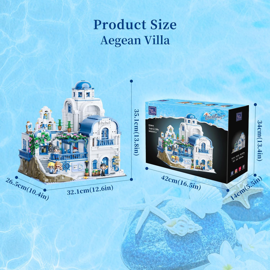 PANTASY Aegean Villa Architecture - Juego de construcción para adultos