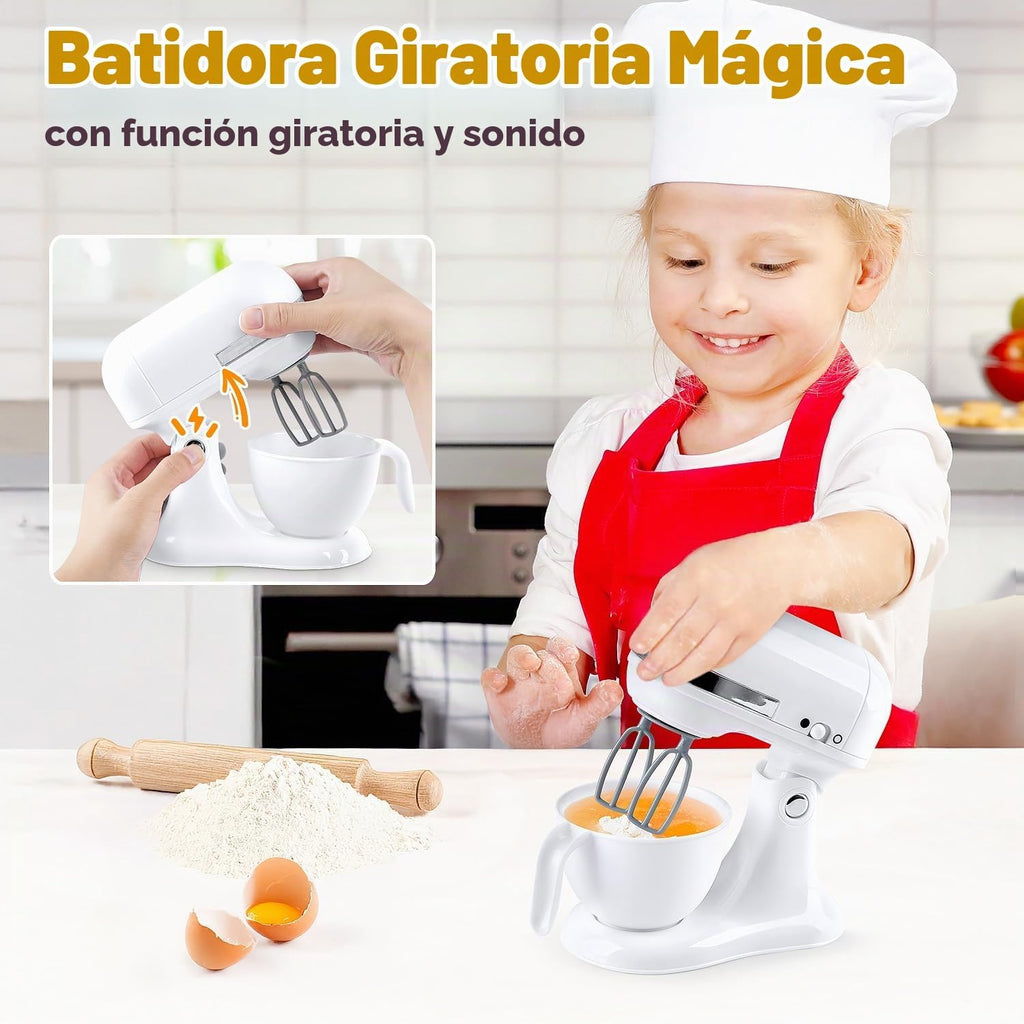 Juegos de Cocina de Juguete para Niños, Accesorios de Cocina de Juguete para Niños de 4-8 y 3-5 Años, Juguetes de Electrodomésticos de Cocina, Licuadora, Cafetera, Batidora, Tostadora, Juguetes de