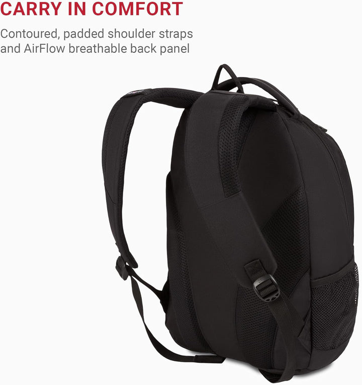 SwissGear 1186 Travel Gear Mochila Bungee Ligera, Negro, 17 pulg.