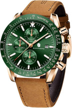BENYAR Relojes de pulsera para hombre, cronógrafo analógico, de cuarzo, impermeables, para negocios, trabajo, casual, deportivo, con calendario