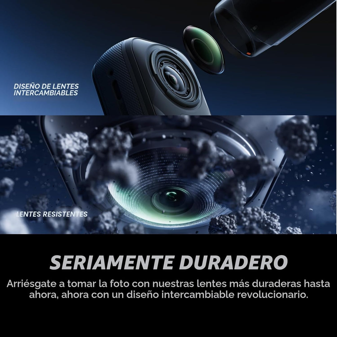 Insta360 Paquete de esquí X5 - Cámara impermeable 8K 360, efecto se...