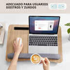 HUANUO Escritorio de regazo para laptop con cojín, apto para portátiles de
