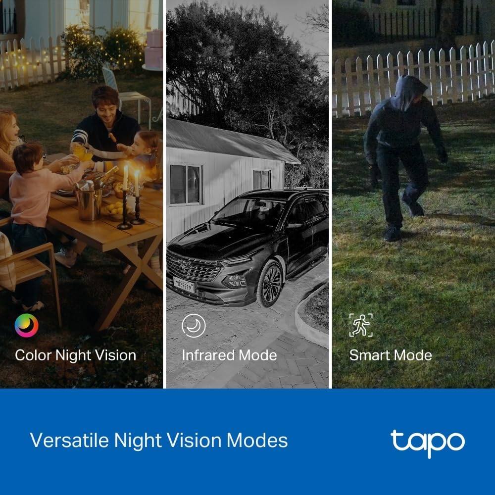 Tapo - Cámara de seguridad de 1080p para interiores\/exteriores - D...