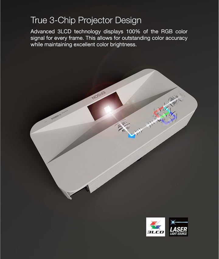 Epson EpiqVision Ultra LS800 Proyector Láser de Tiro Ultra Corto 3-...