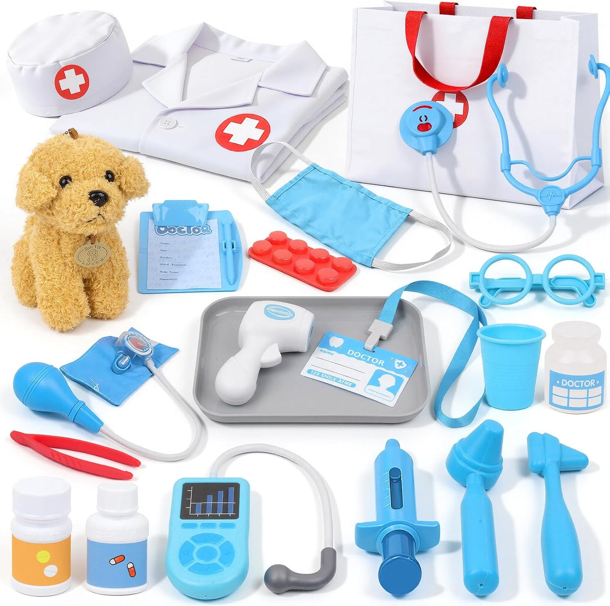 Kit de Doctor para Niños 3-5 - Set de Veterinario de Juego de Imaginación para Niños y Niñas