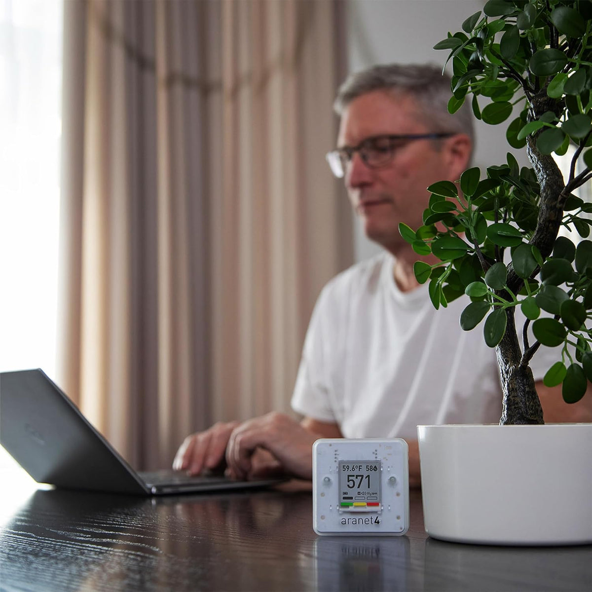 SAF Aranet4 Home Monitor inalámbrico de calidad del aire