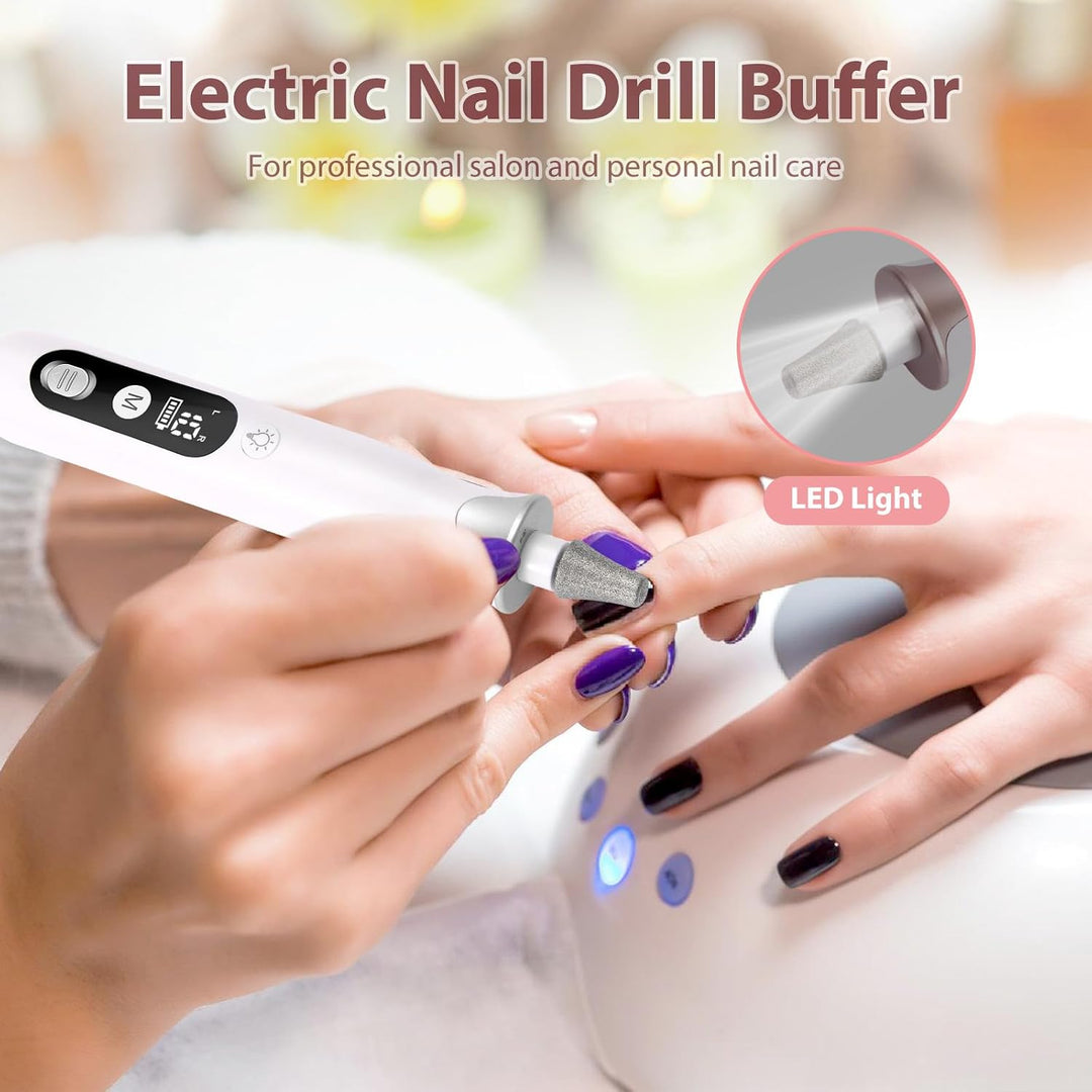 Kit de taladro de uñas eléctrico, taladro de uñas inalámbrico profe...