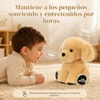 Juguete de peluche de Golden Retriever, juguete musical interactivo