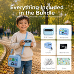 myFirst Cámara de impresión instantánea para niños, 16MP con 9 rollos de