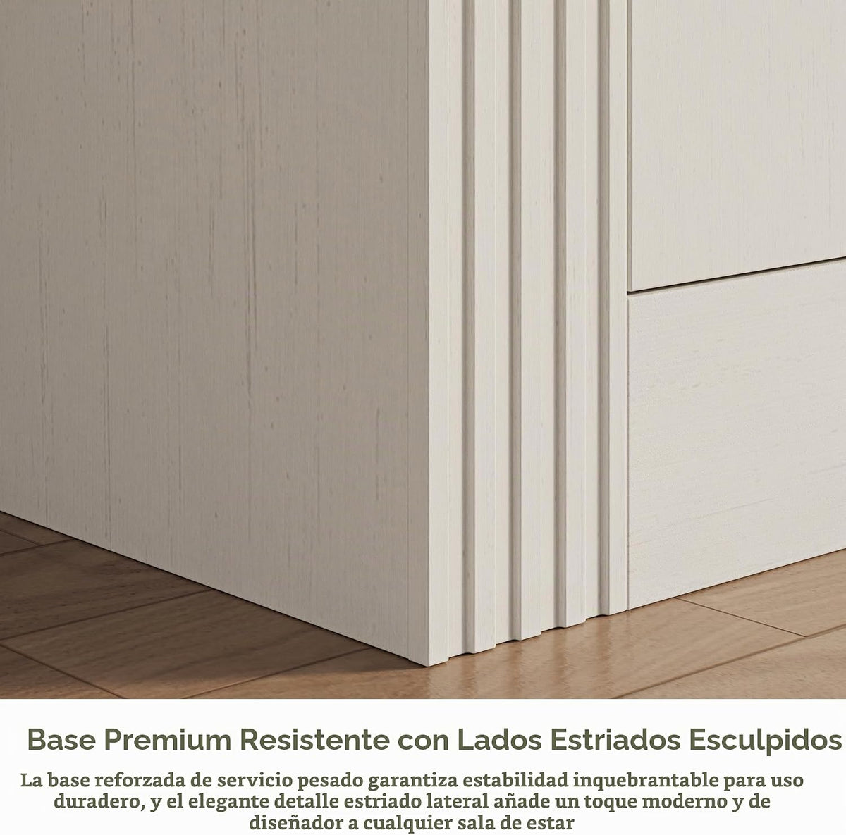 Moderno soporte de TV de 70 pulgadas para televisores de hasta 80 pulgadas, centro de entretenimiento con 2 cajones y 2 armarios laterales, consola multimedia con estantes de almacenamiento